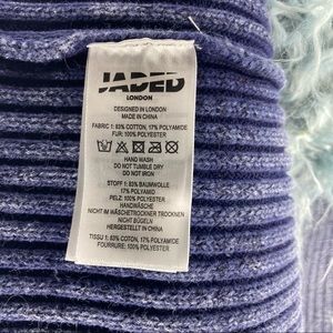 Jaded London | Jackets & Coats | Nwt Jaded London X Sydney Jade Devon Cardigan Fur Furry Blue 